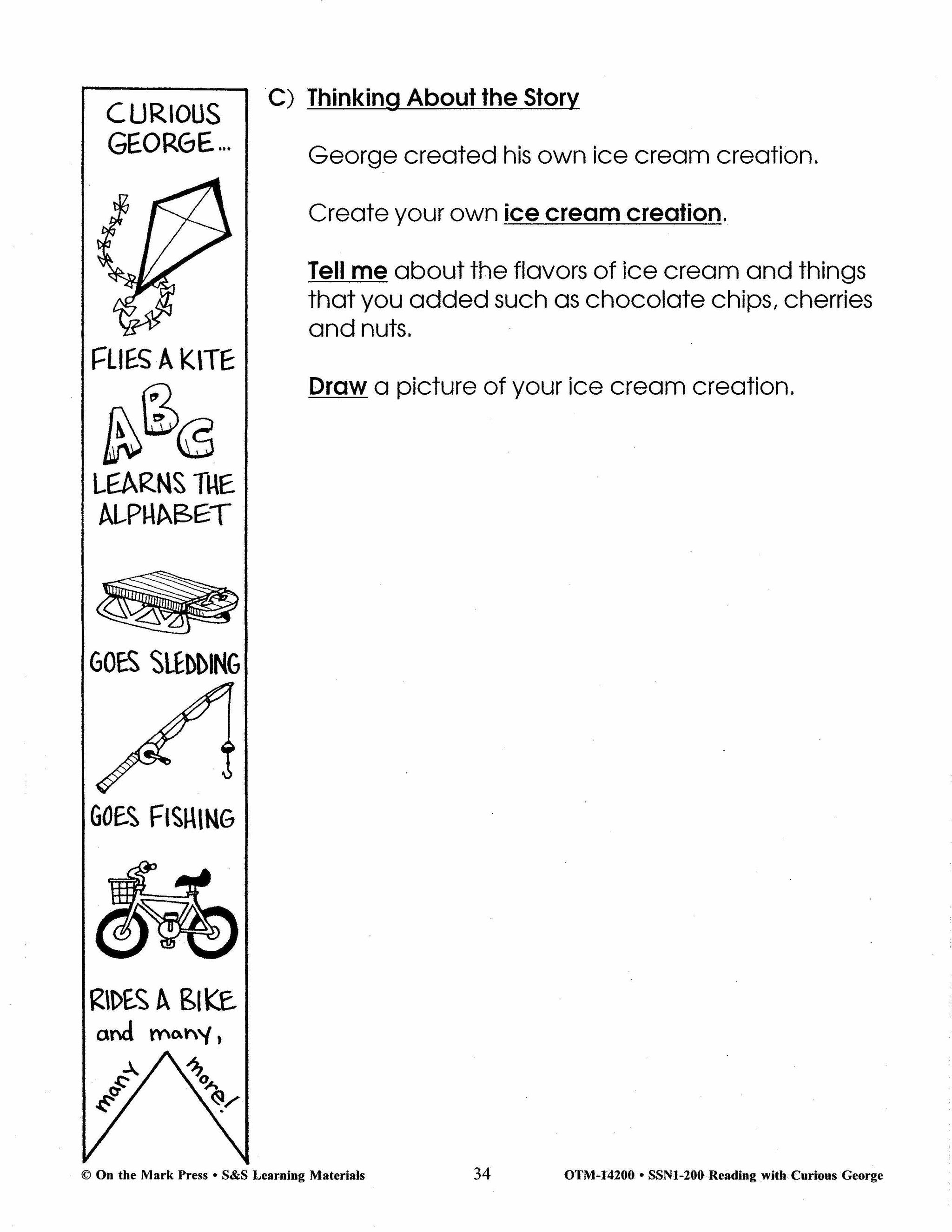 Reading with Curious George Author Study Grades 2-4