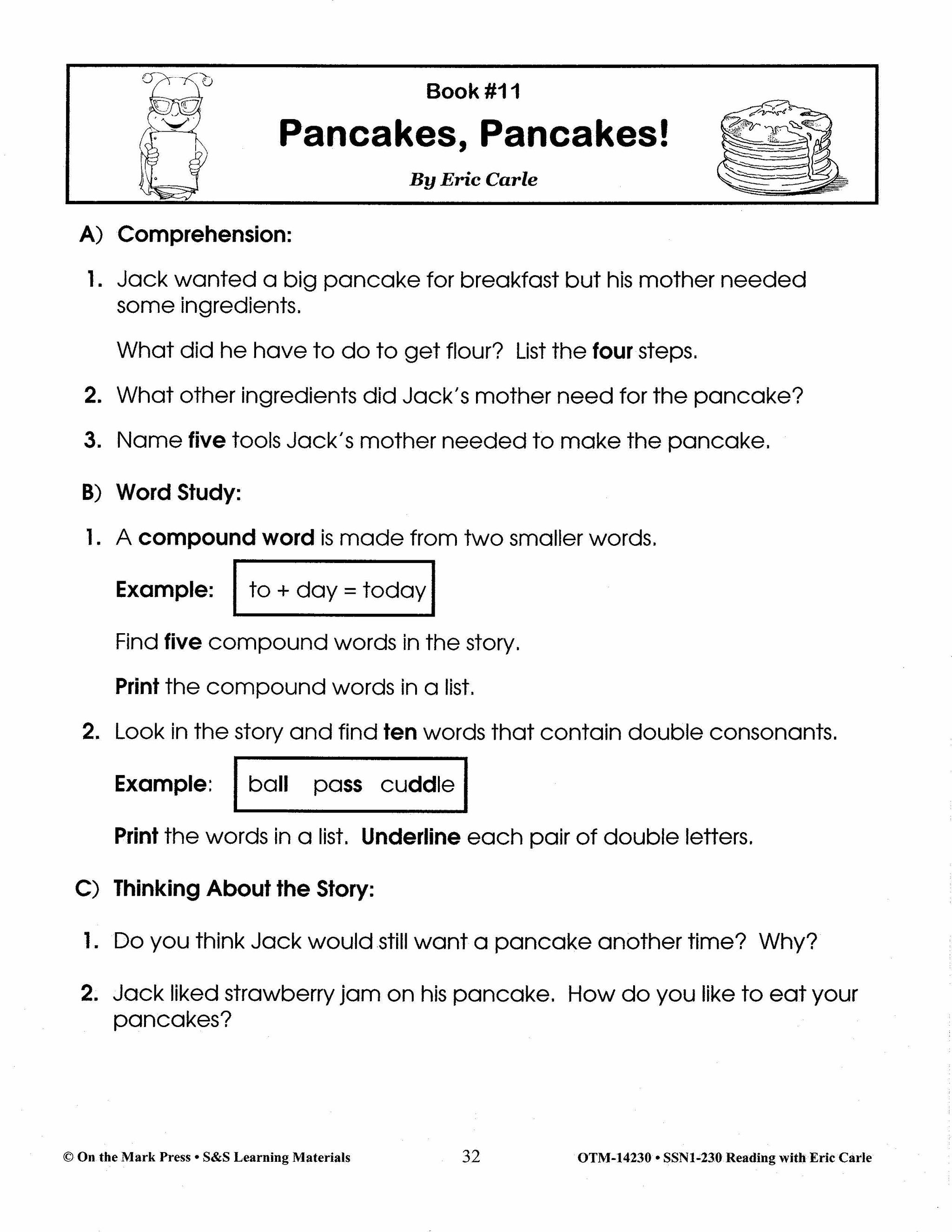 Eric Carle Author Study Grades 1-3
