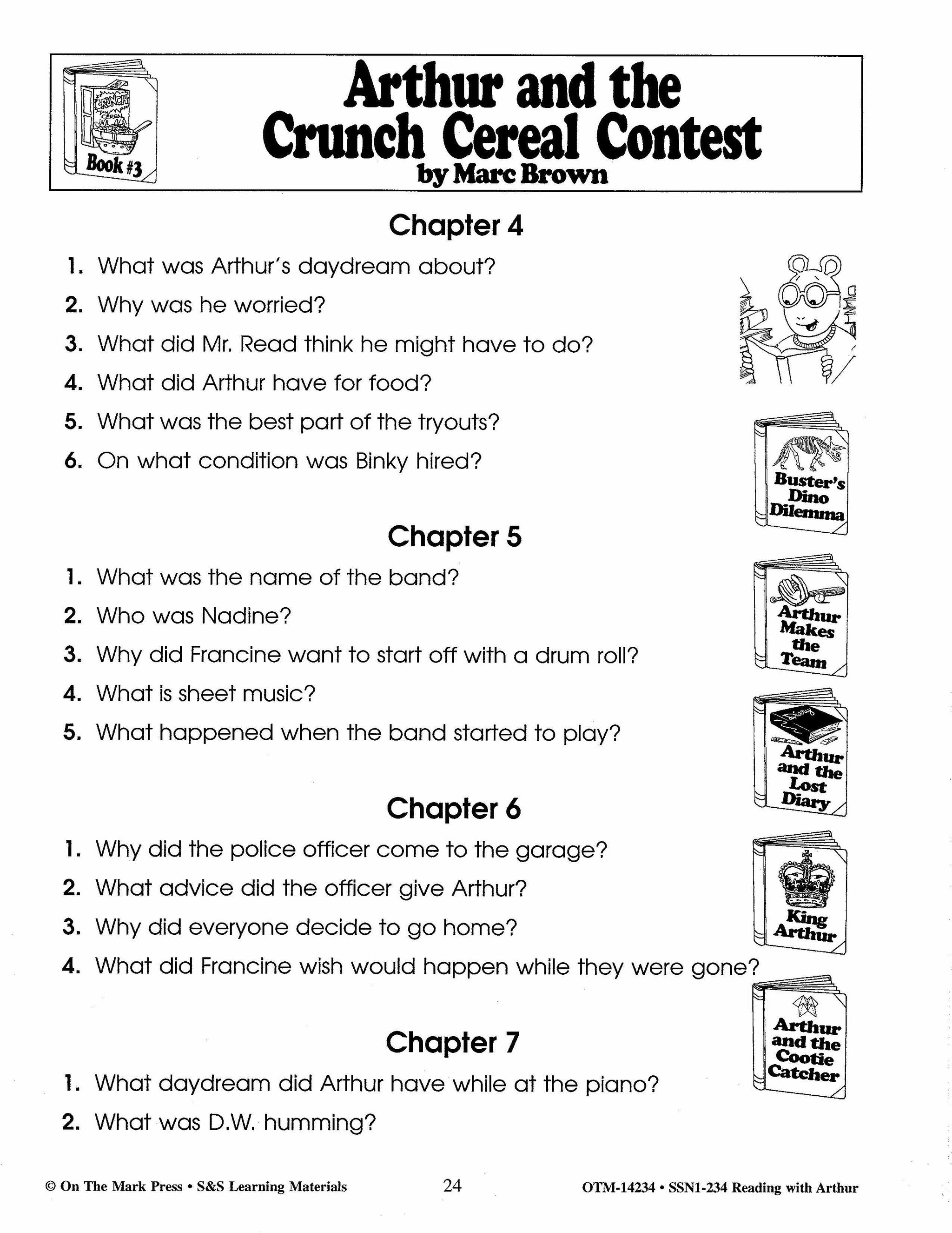 Reading with Arthur, by Marc Brown Author Study Grades 1-3