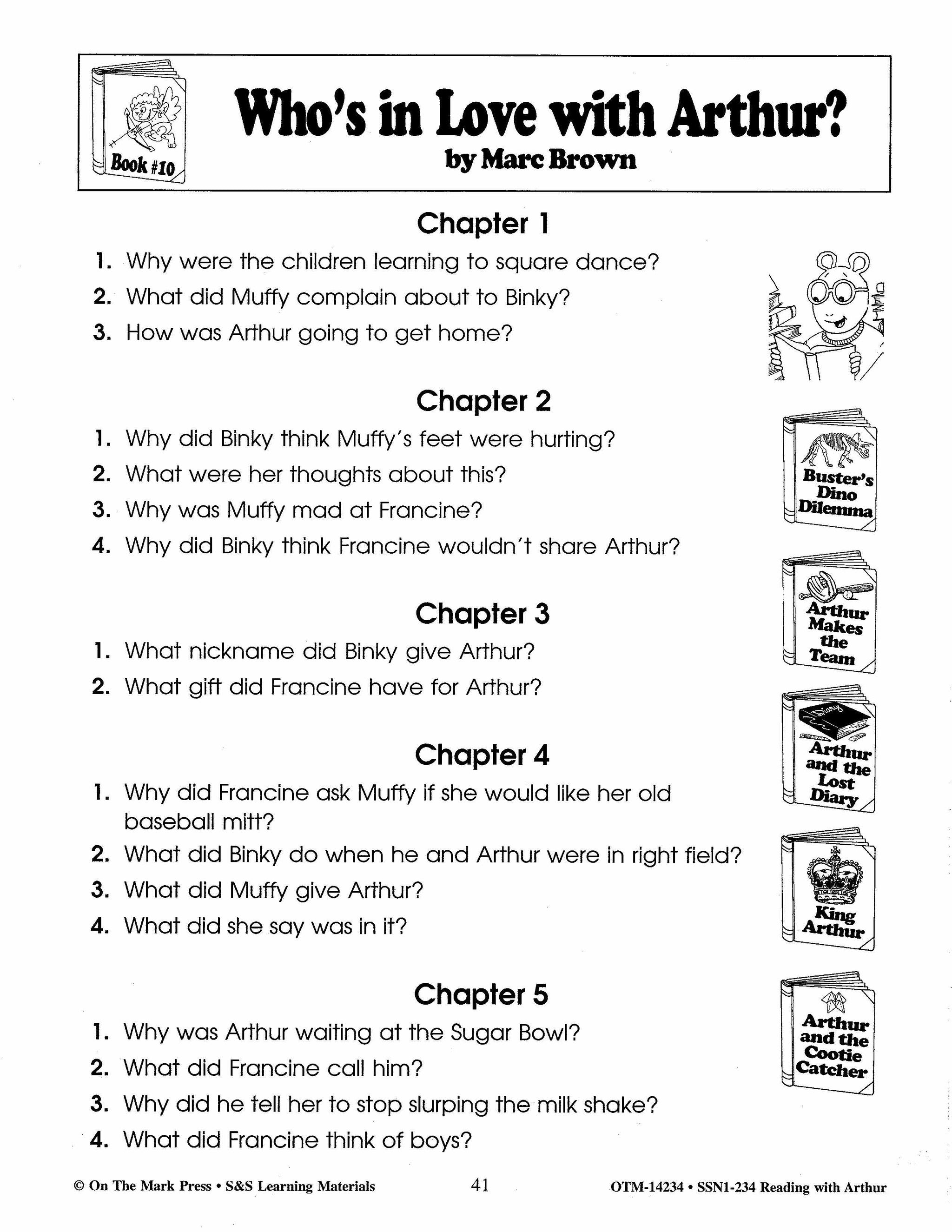 Reading with Arthur, by Marc Brown Author Study Grades 1-3