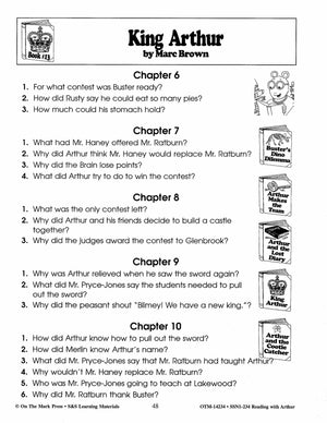 Reading with Arthur, by Marc Brown Author Study Grades 1-3