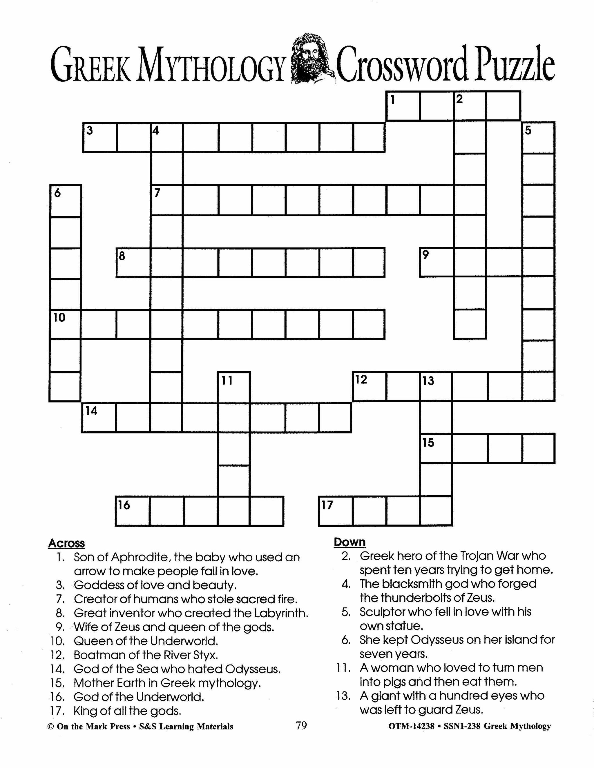 Greek Mythology: Tales of the Gods Grades 7-8