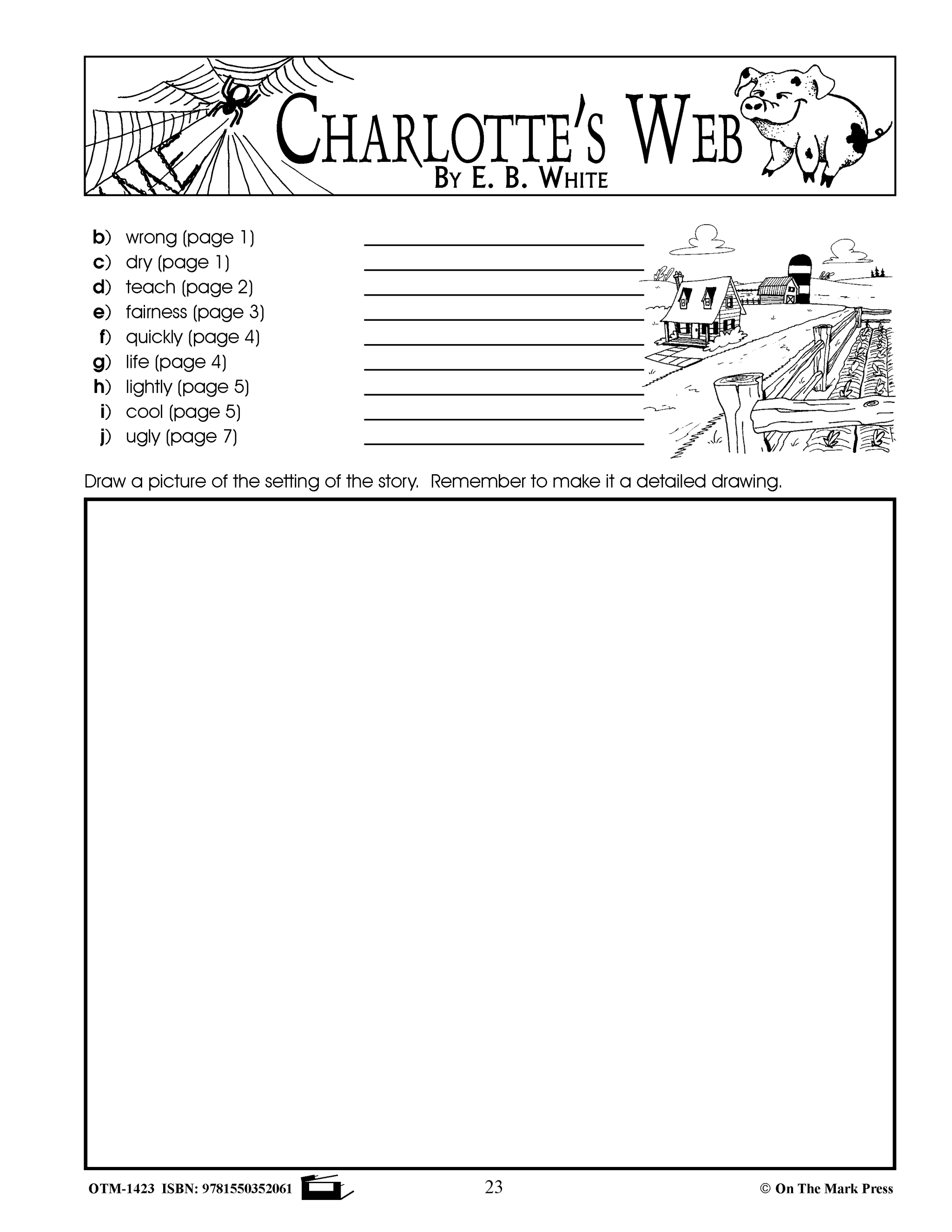 Charlotte's Web, A Novel by E.B. White Novel Study/Lit Link Grades 4-6