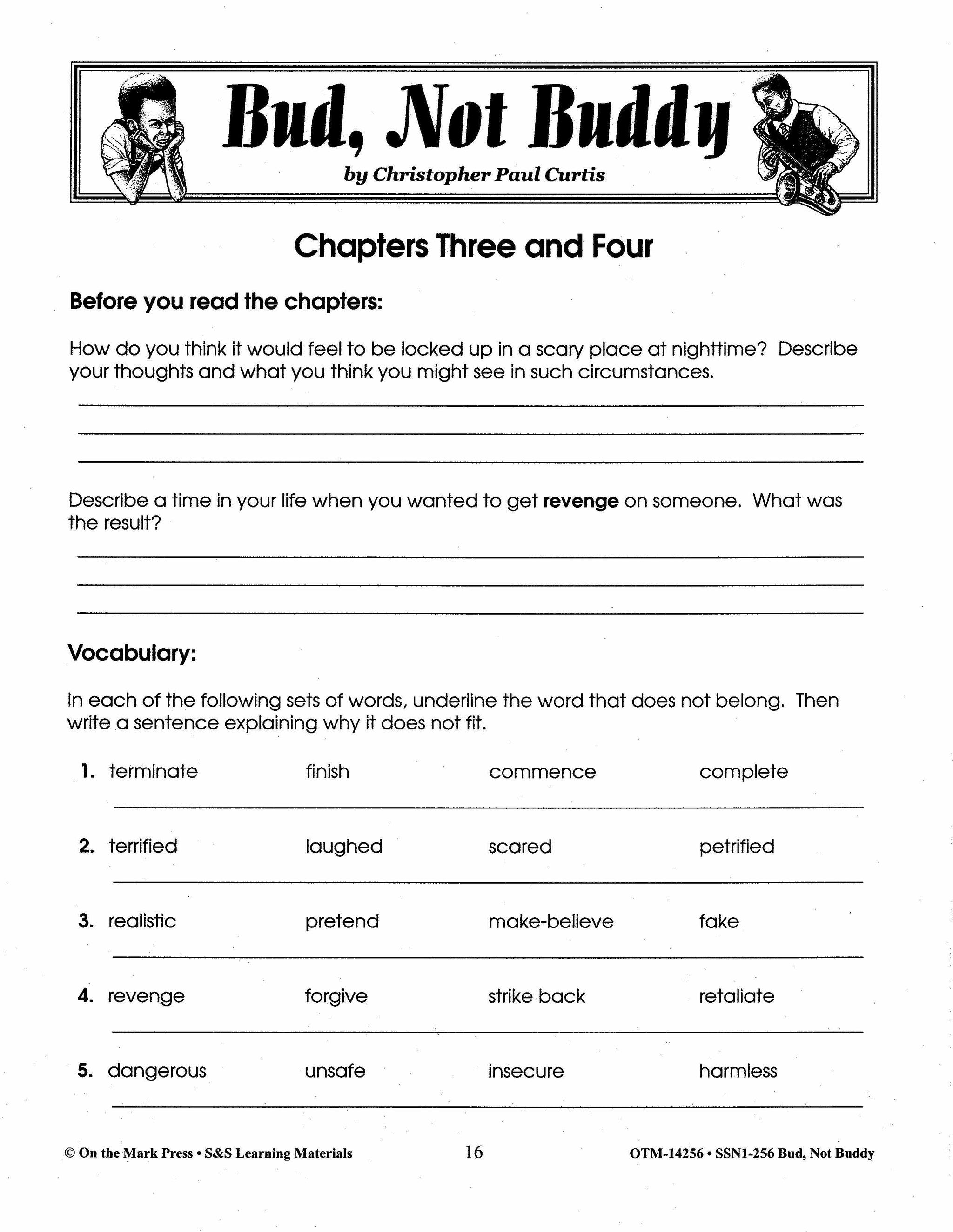 Bud, Not Buddy, by Christopher Paul Curtis Lit Link Grades 4-6