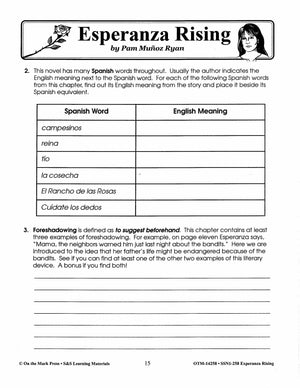 Esperanza Rising, by Pam Munoz Ryan Lit Link Grades 4-6