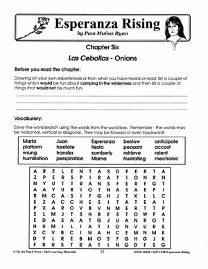 Esperanza Rising, by Pam Munoz Ryan Lit Link Grades 4-6