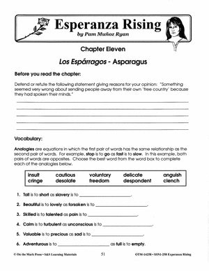 Esperanza Rising, by Pam Munoz Ryan Lit Link Grades 4-6