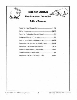 Rabbits in Literature - Serendipity Series - Stephen Cosgrove- Grades 3-5