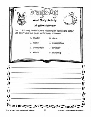 Rabbits in Literature - Serendipity Series - Stephen Cosgrove- Grades 3-5
