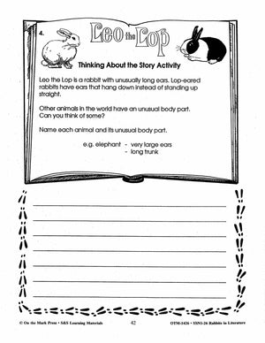 Rabbits in Literature - Serendipity Series - Stephen Cosgrove- Grades 3-5