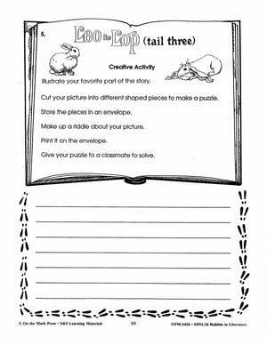 Rabbits in Literature - Serendipity Series - Stephen Cosgrove- Grades 3-5