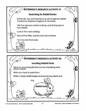 Rabbits in Literature - Serendipity Series - Stephen Cosgrove- Grades 3-5