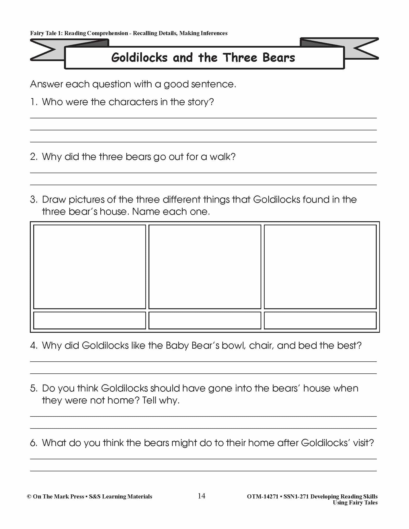 Developing Reading Skills Using Fairy Tales Grades 1-3