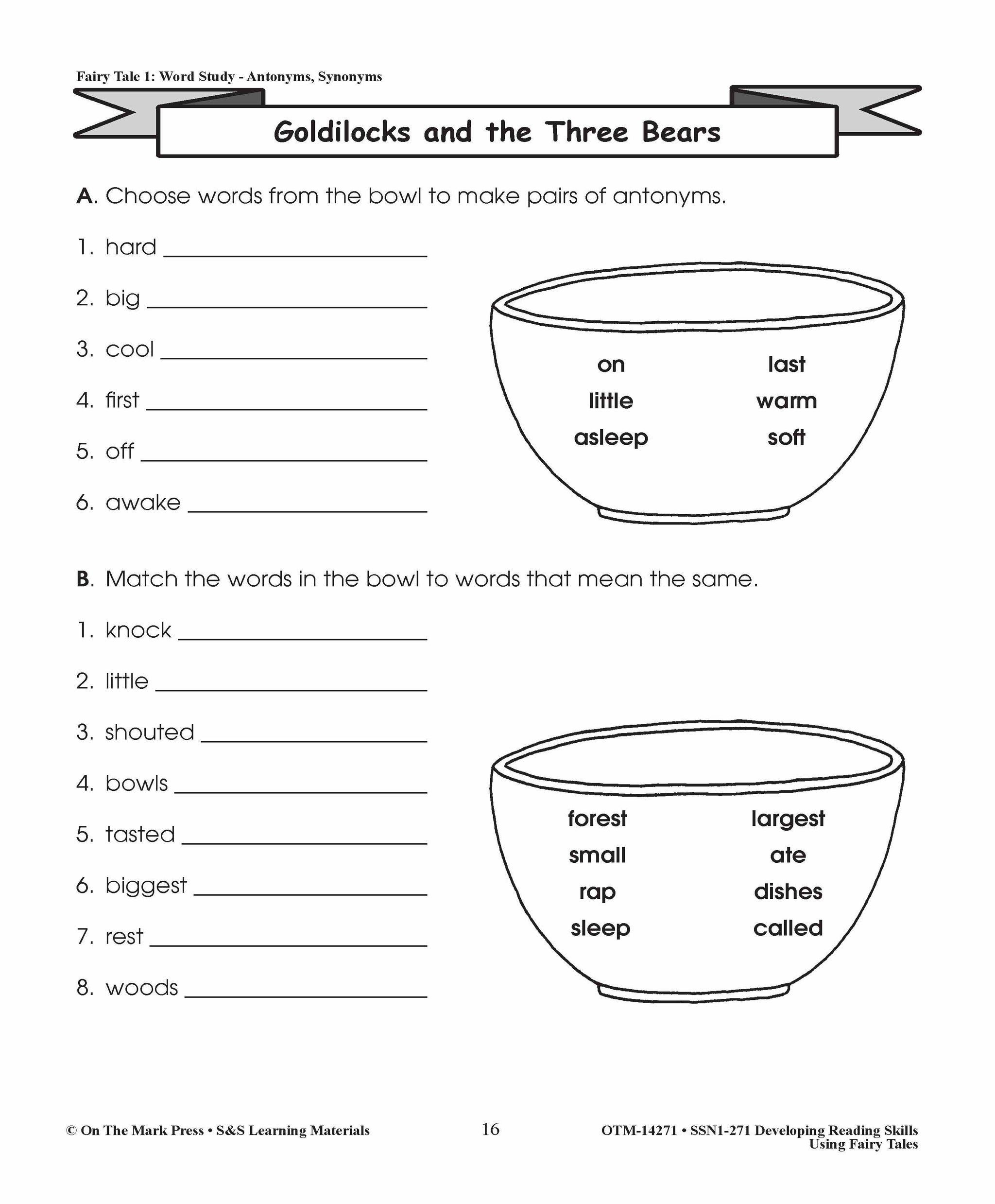 Developing Reading Skills Using Fairy Tales Grades 1-3