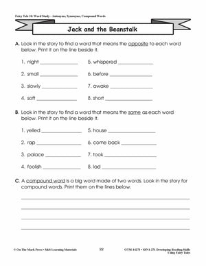 Developing Reading Skills Using Fairy Tales Grades 1-3