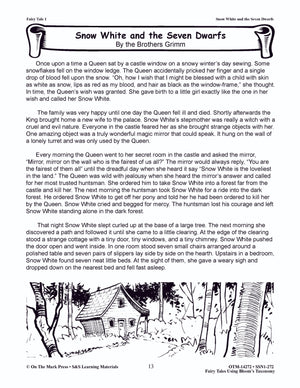 Fairy Tales using Blooms' Taxonomy: Grades 3-5