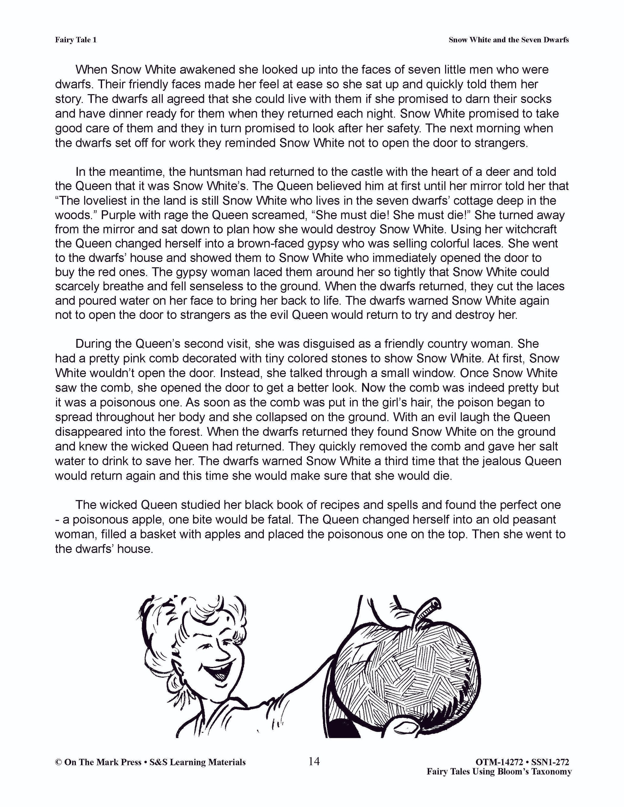 Fairy Tales using Blooms' Taxonomy: Grades 3-5