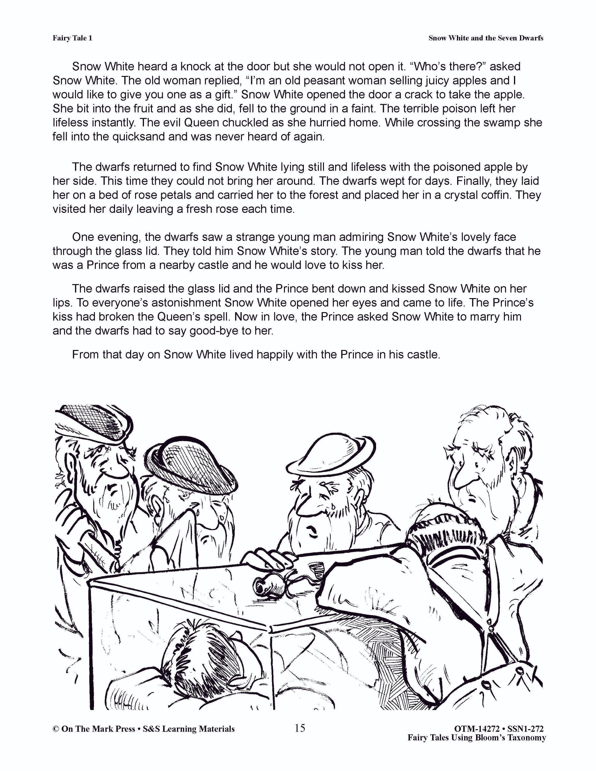 Fairy Tales using Blooms' Taxonomy: Grades 3-5