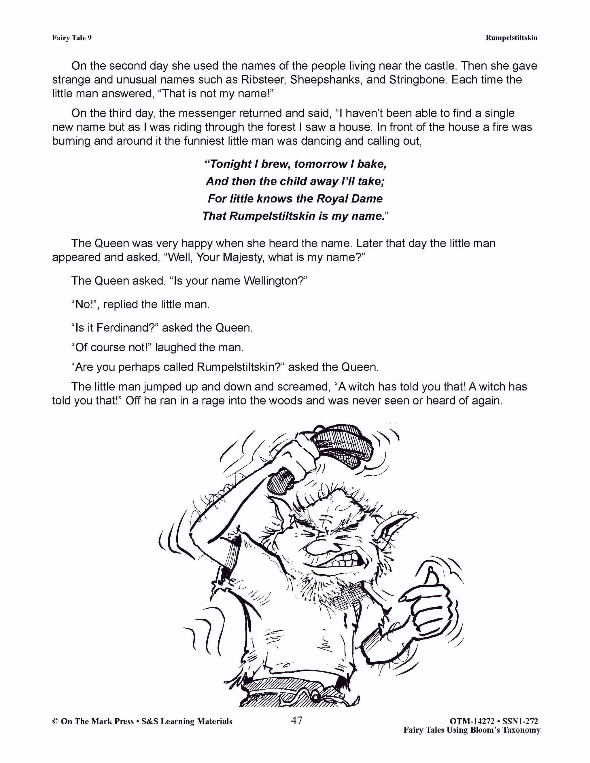 Fairy Tales using Blooms' Taxonomy: Grades 3-5