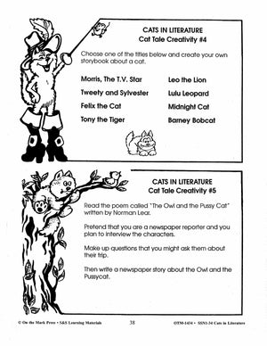 Cats in Literature Gr. 4-6