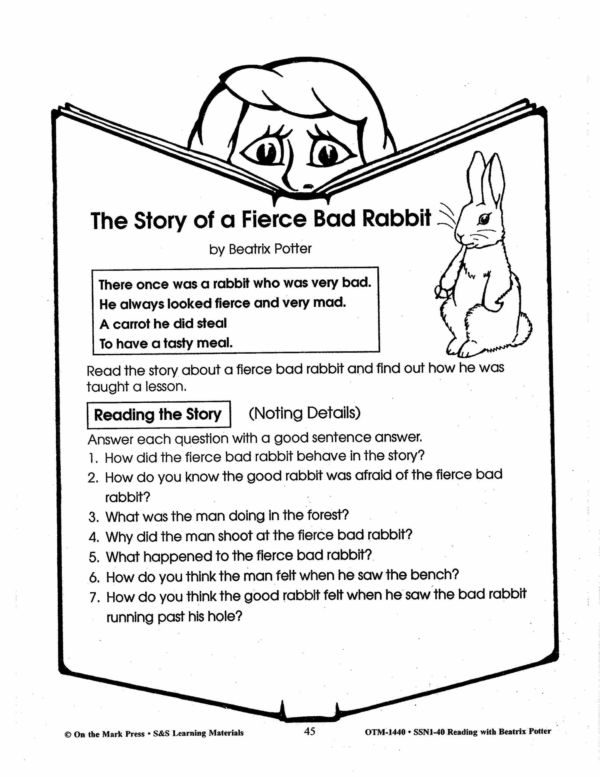 Reading with Beatrix Potter Author Study Grades 2-4