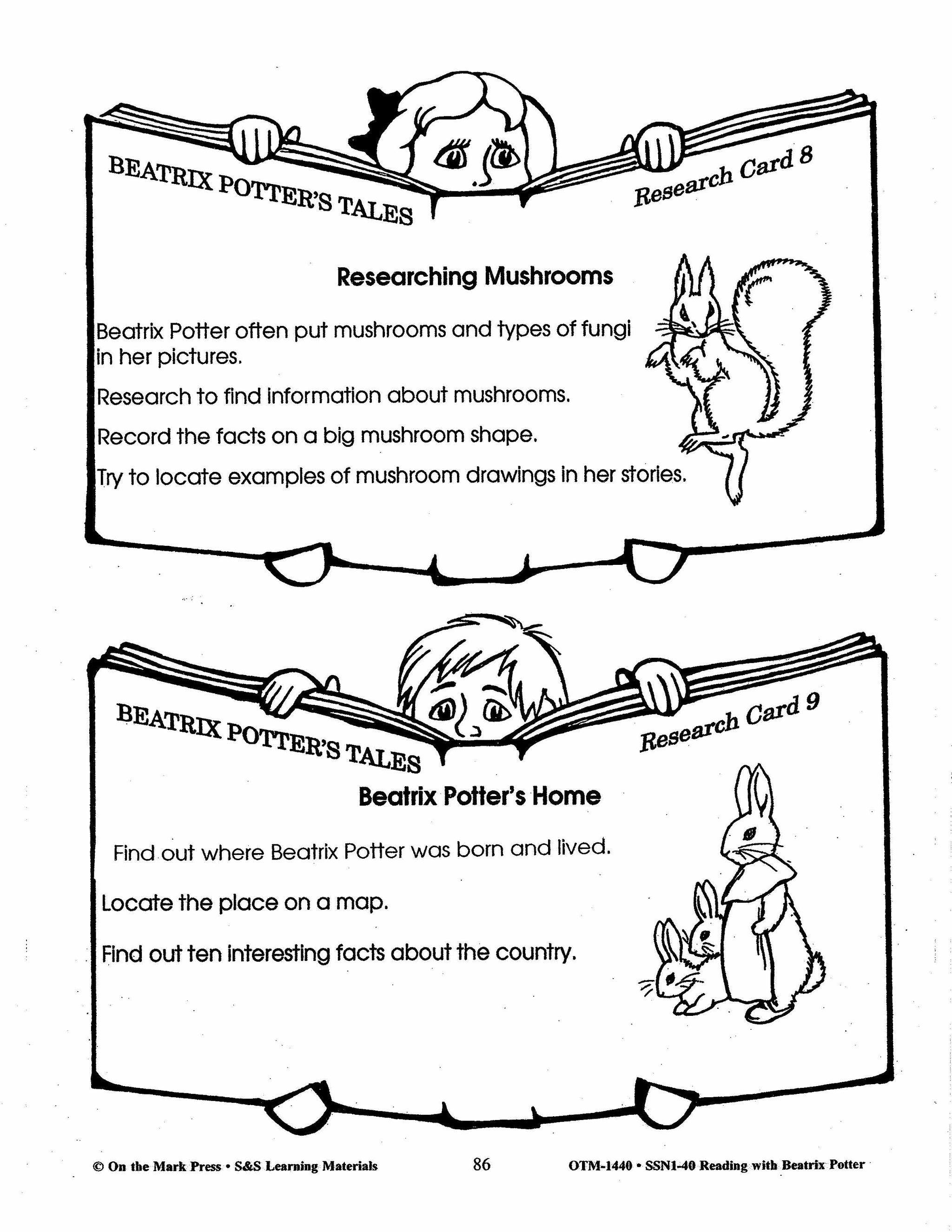 Reading with Beatrix Potter Author Study Grades 2-4