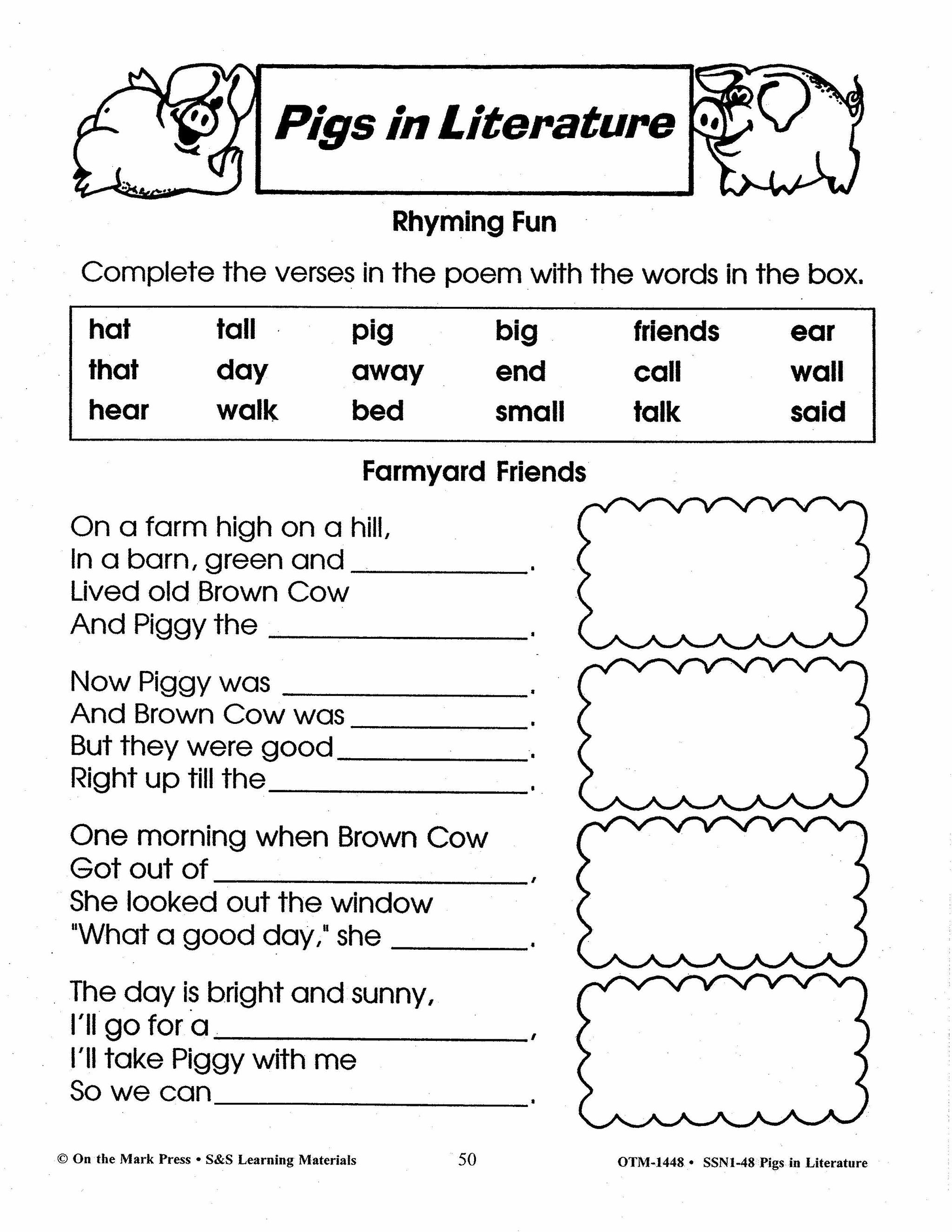 Pigs in Literature - The Three Little Pigs Grades 2-4