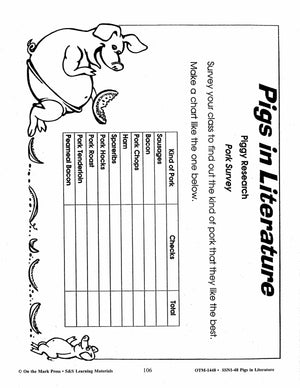 Pigs in Literature - The Three Little Pigs Grades 2-4