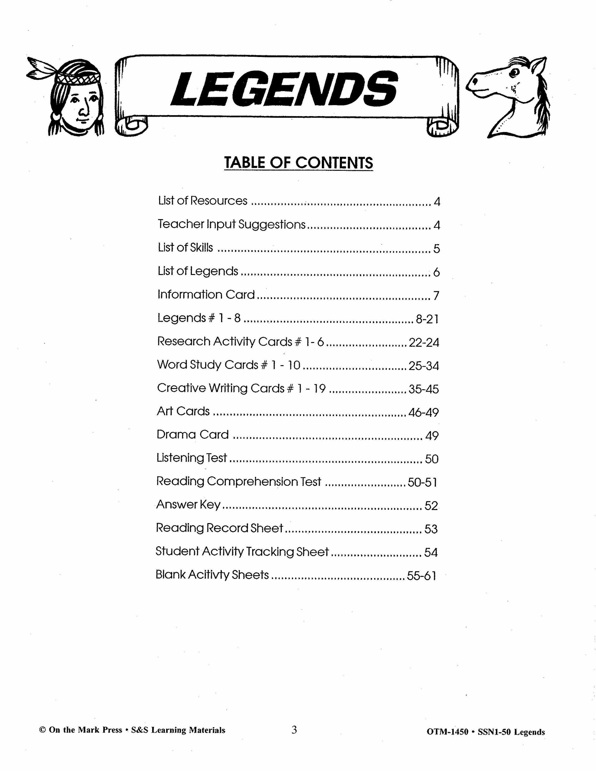 Legends Grades 4-6