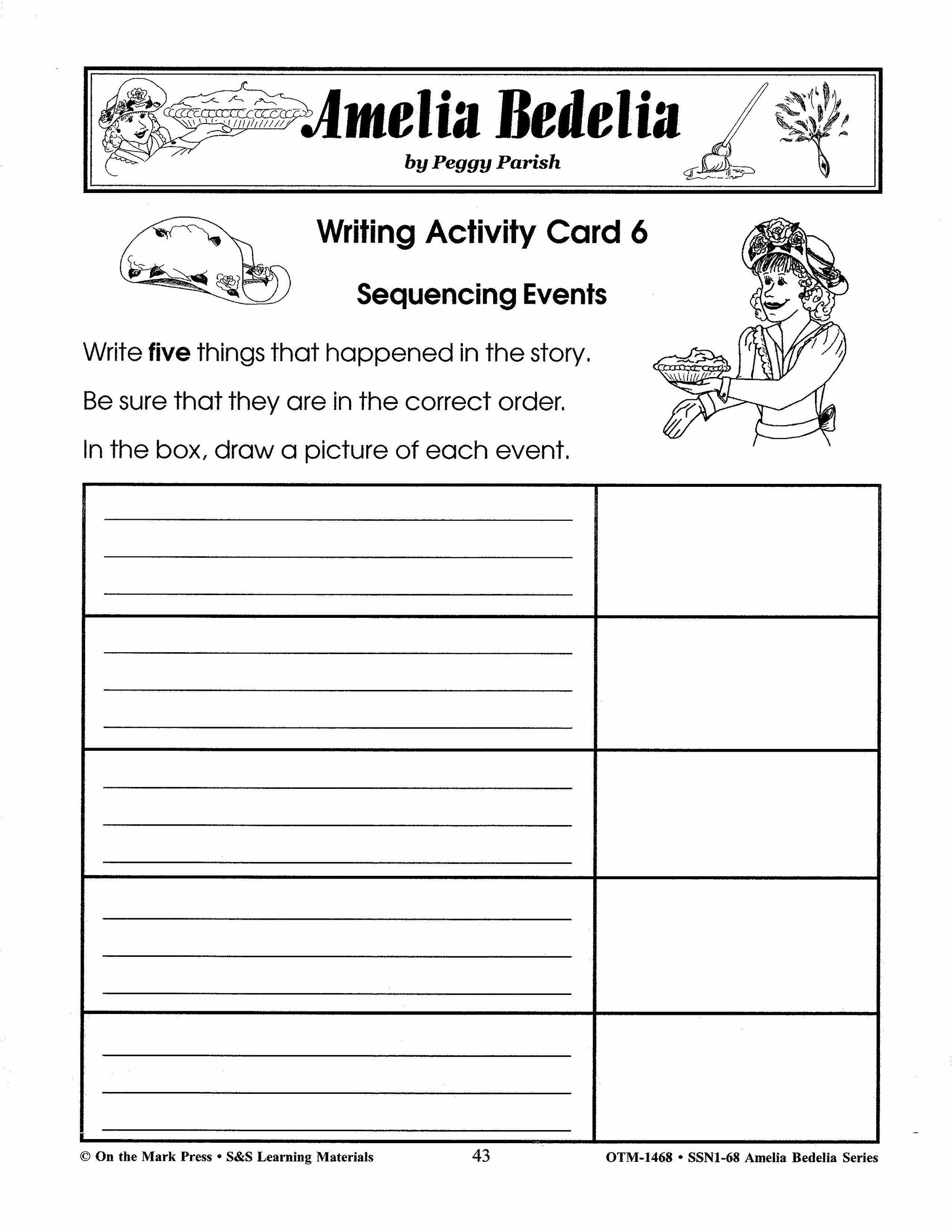 Amelia Bedelia, by Peggy Parish Lit Link/Novel Study Grades 1-3