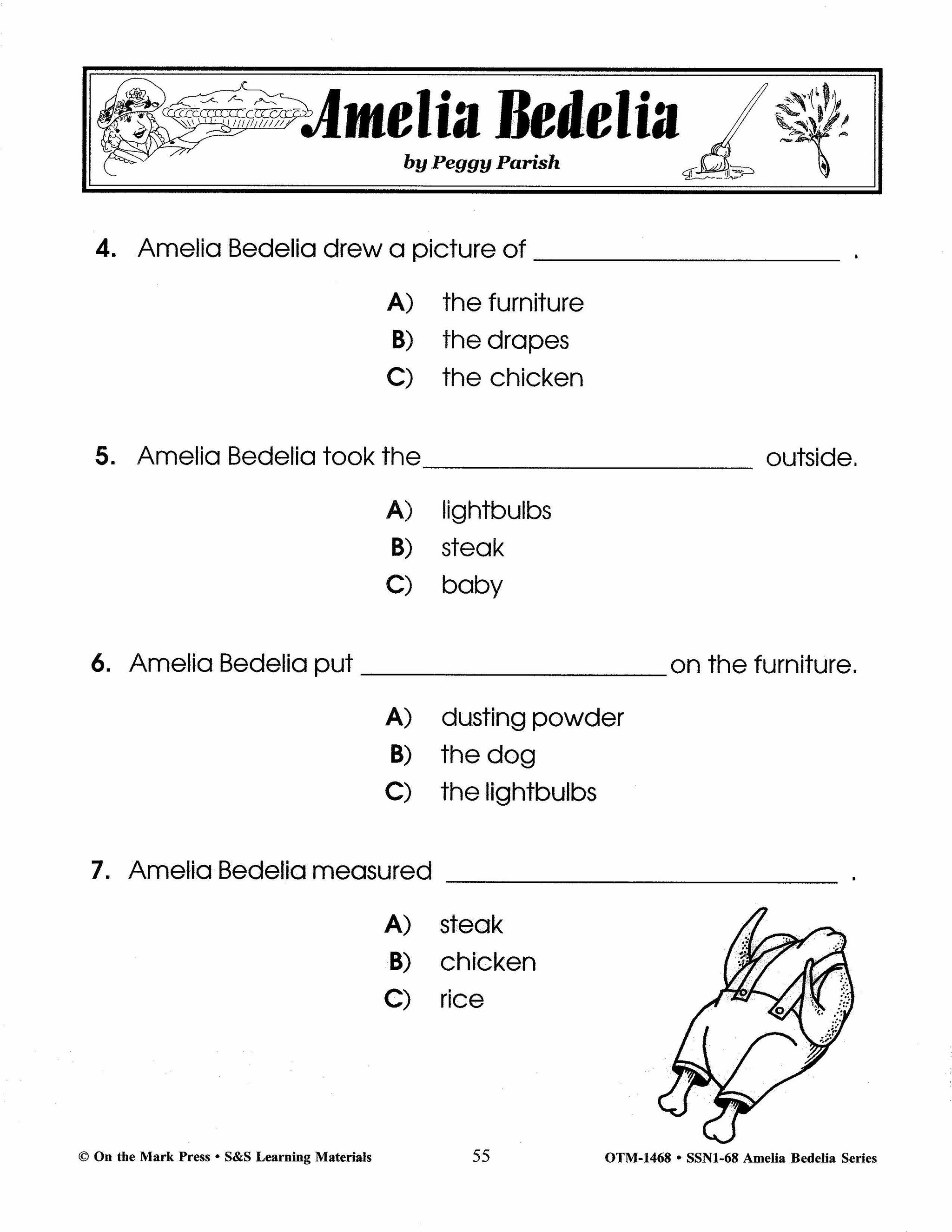 Amelia Bedelia, by Peggy Parish Lit Link/Novel Study Grades 1-3