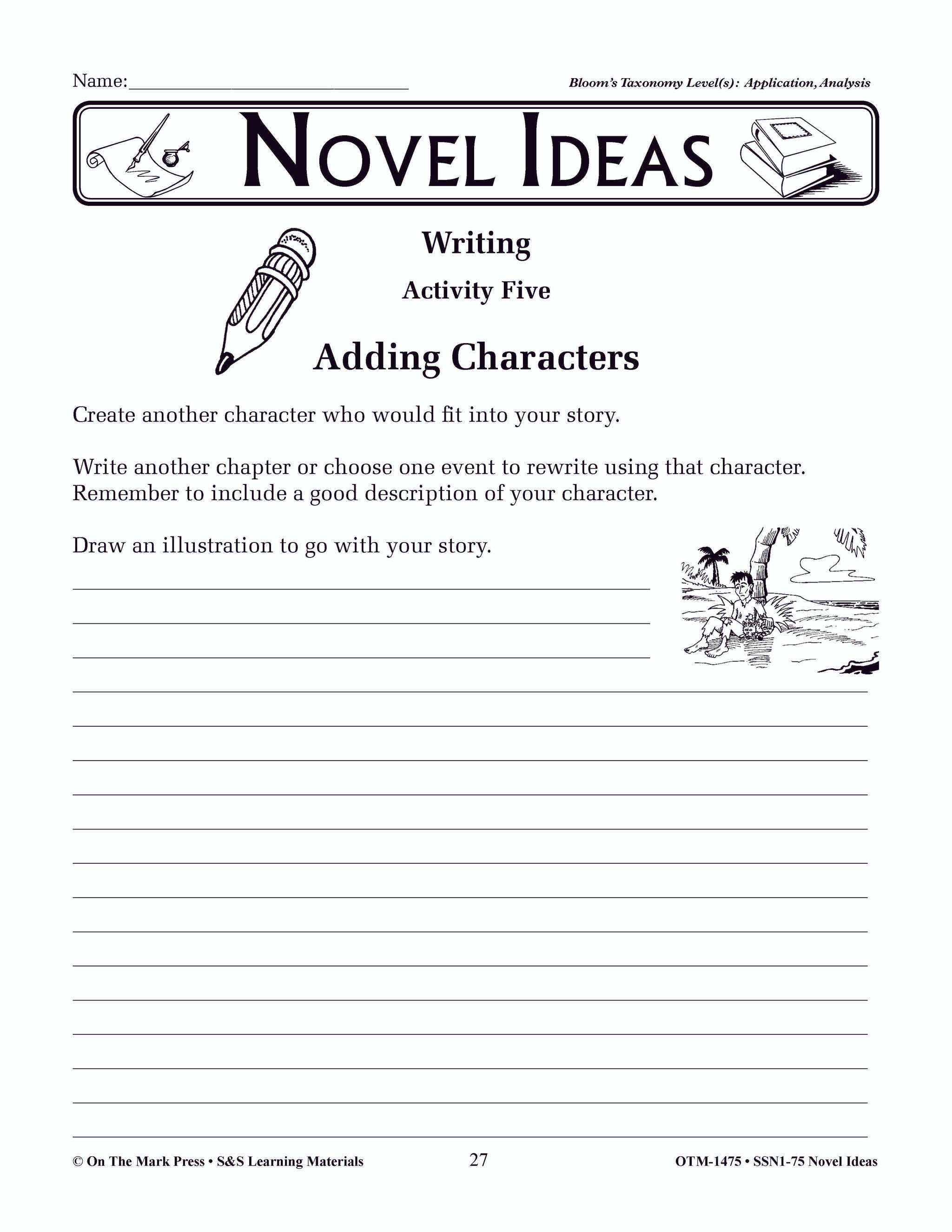 Novel Ideas Using Bloom's Taxonomy! -Activities for ANY Novel! Grades 4-6