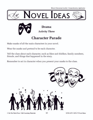 Novel Ideas Using Bloom's Taxonomy! -Activities for ANY Novel! Grades 4-6