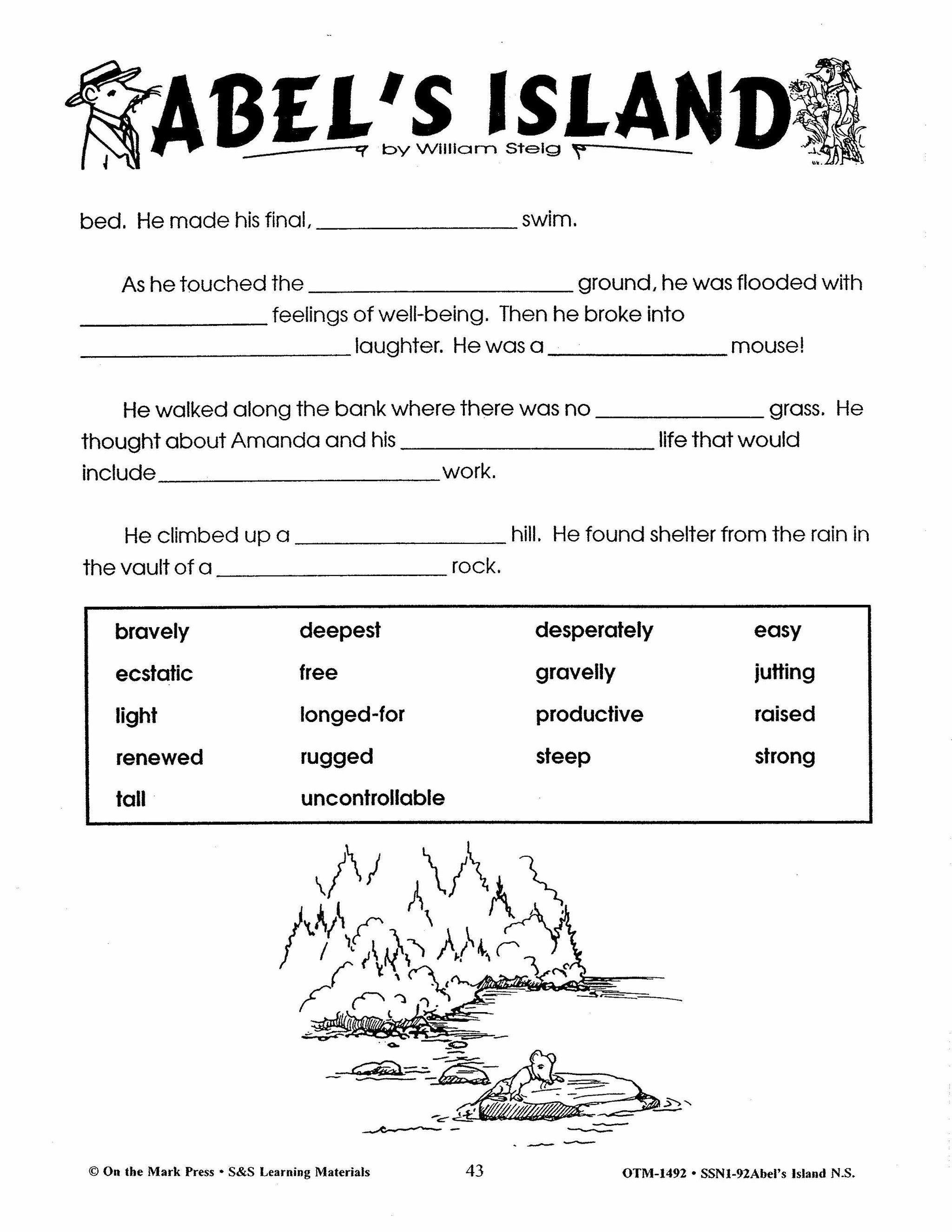 Abel's Island, by William Steig Lit Link Grades 4-6