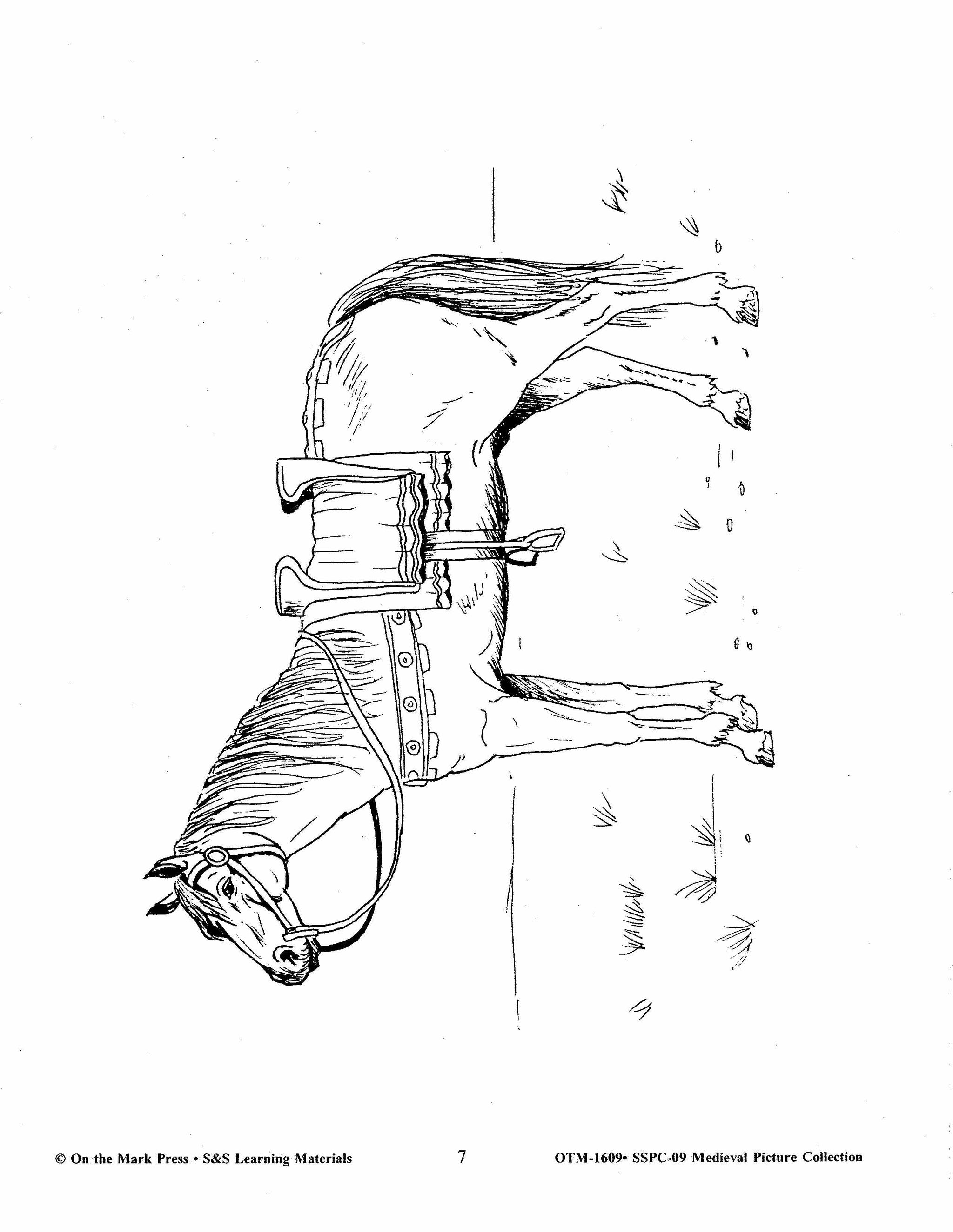 Medieval Black & White Picture Collection Grades 2-8