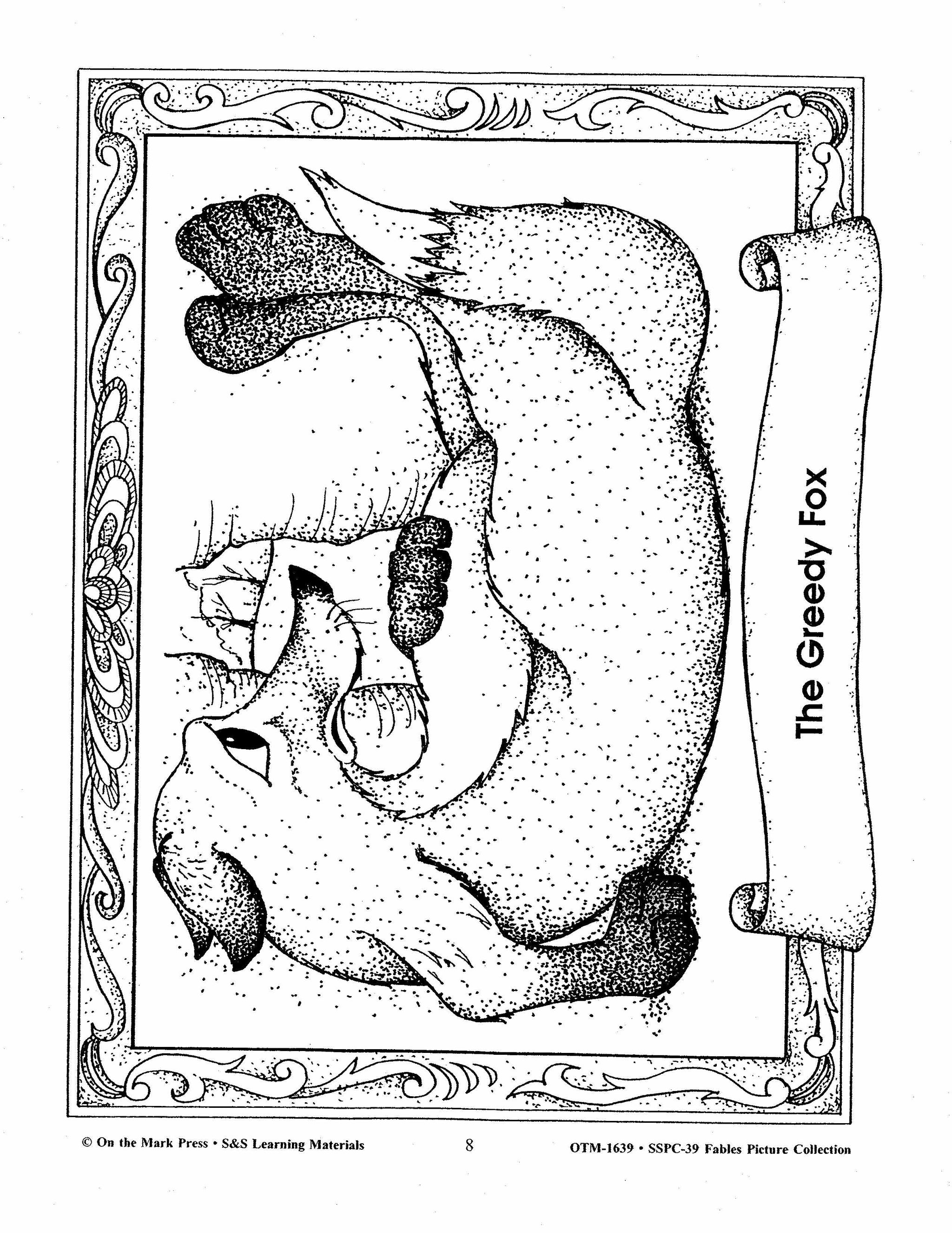 Fables Black & White Picture Collection Grades K-6