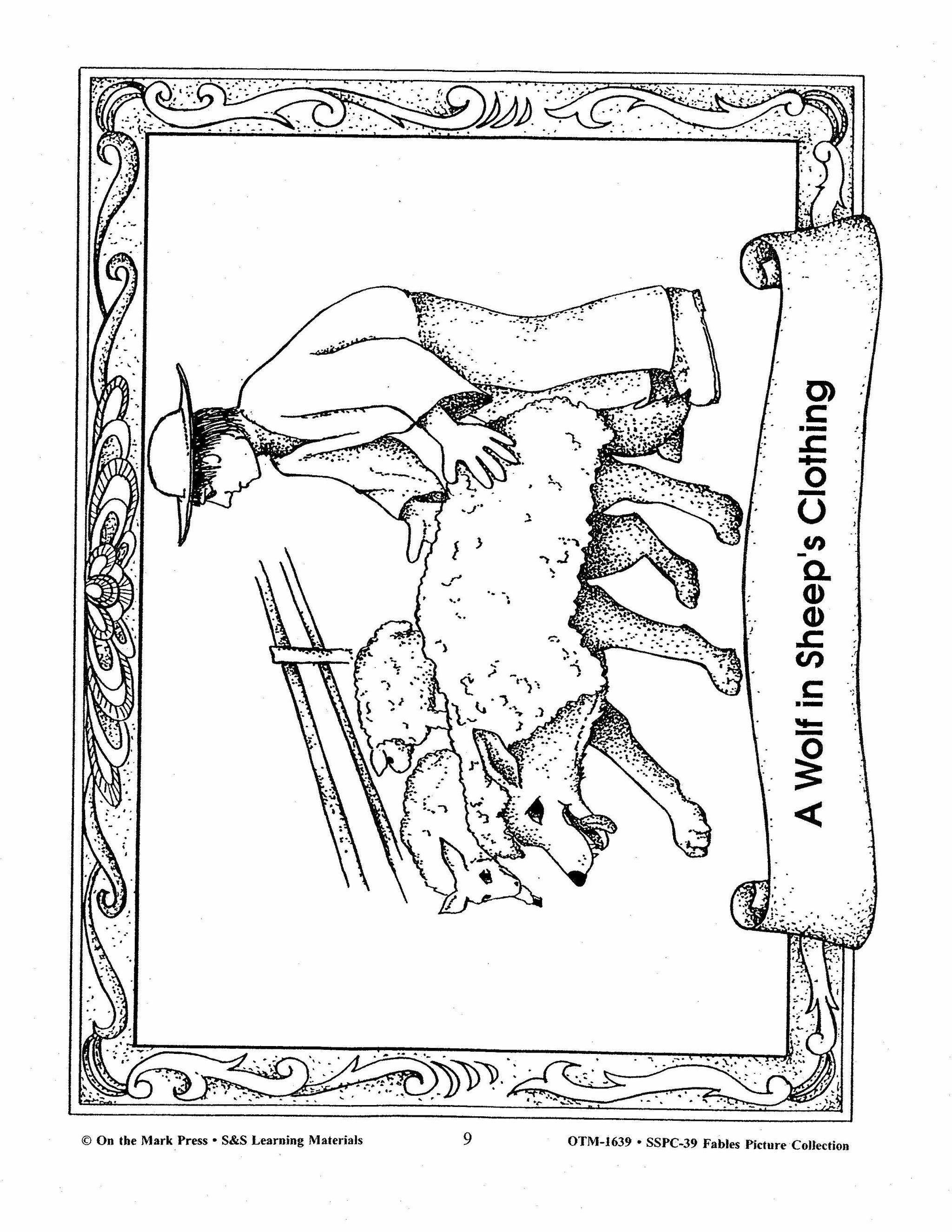 Fables Black & White Picture Collection Grades K-6