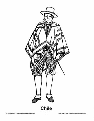 South America Black & White Picture Collection Grades 2-8