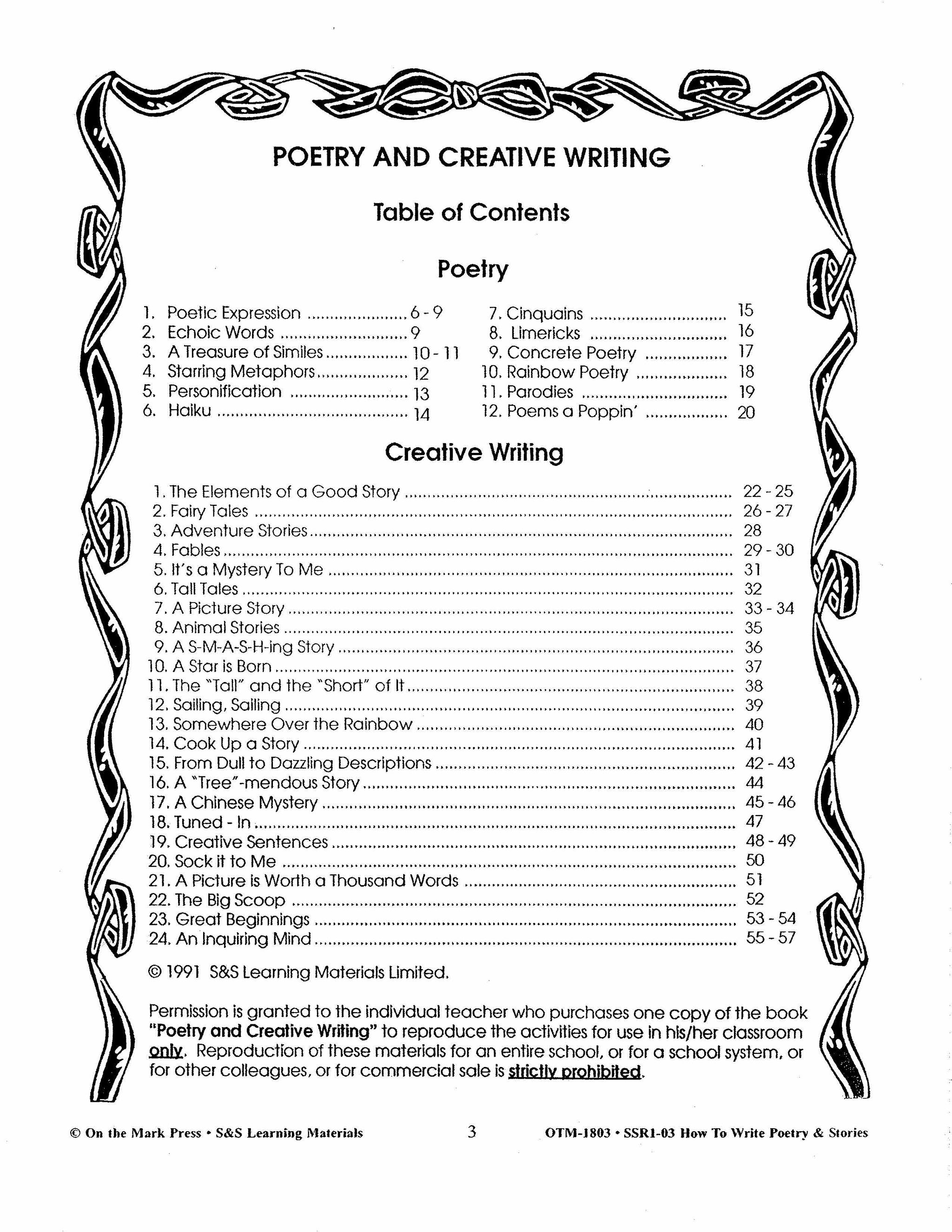 How to Write Poetry & Stories Grades 4-6