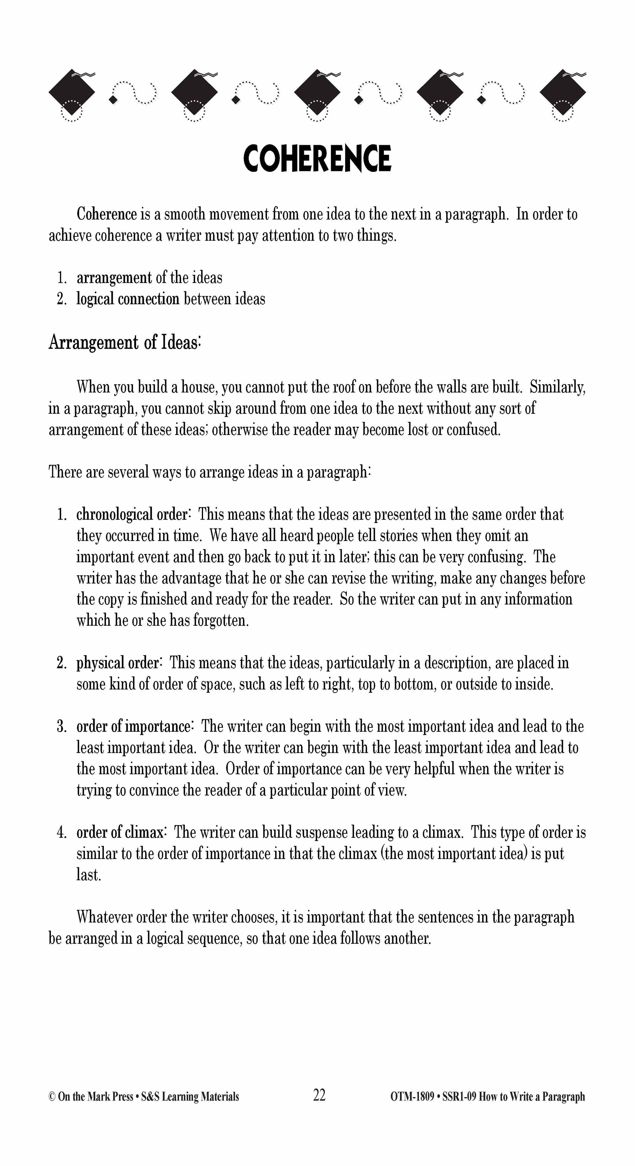 How to Write a Paragraph Grades 5-10