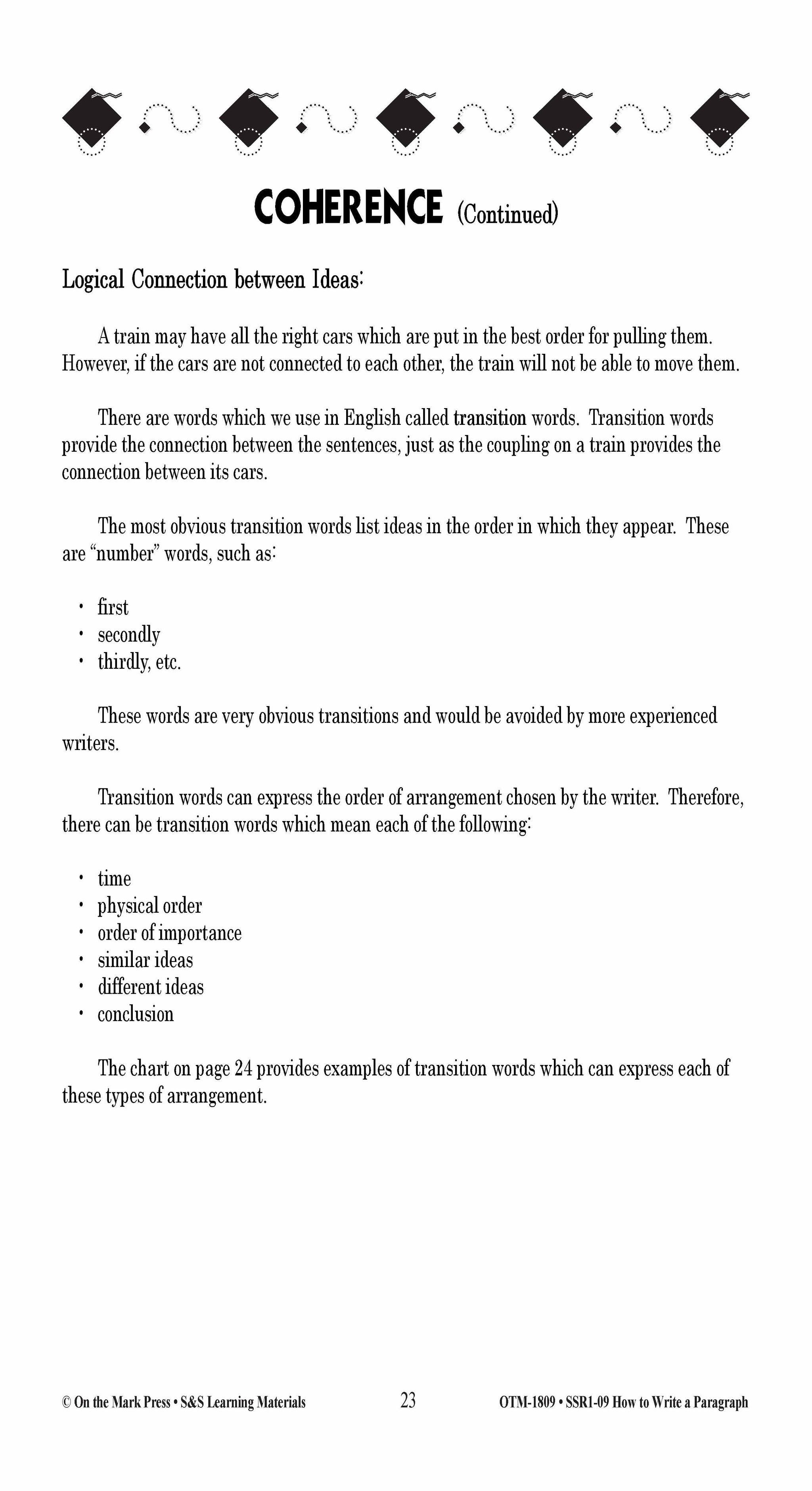 How to Write a Paragraph Grades 5-10