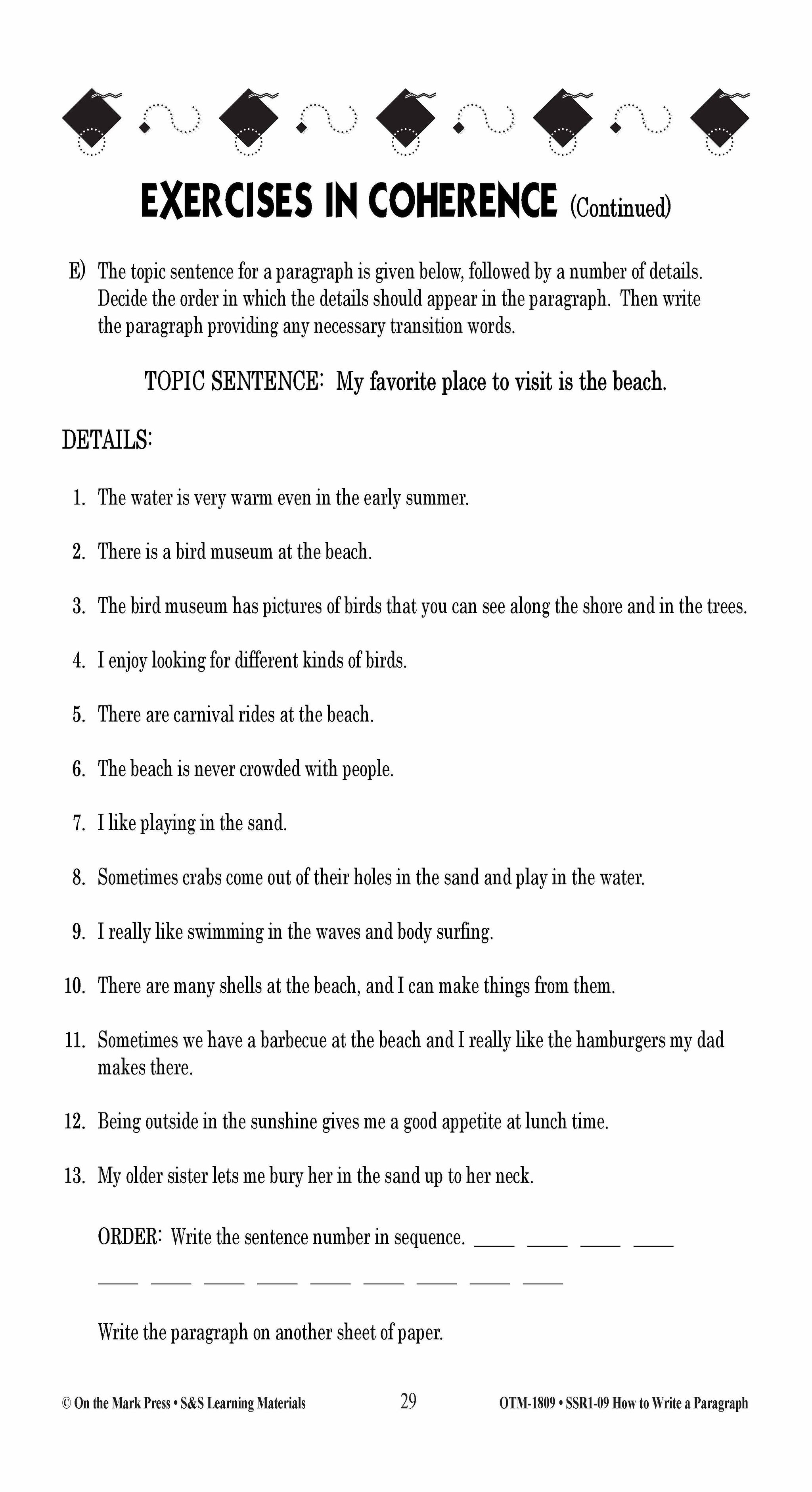 How to Write a Paragraph Grades 5-10