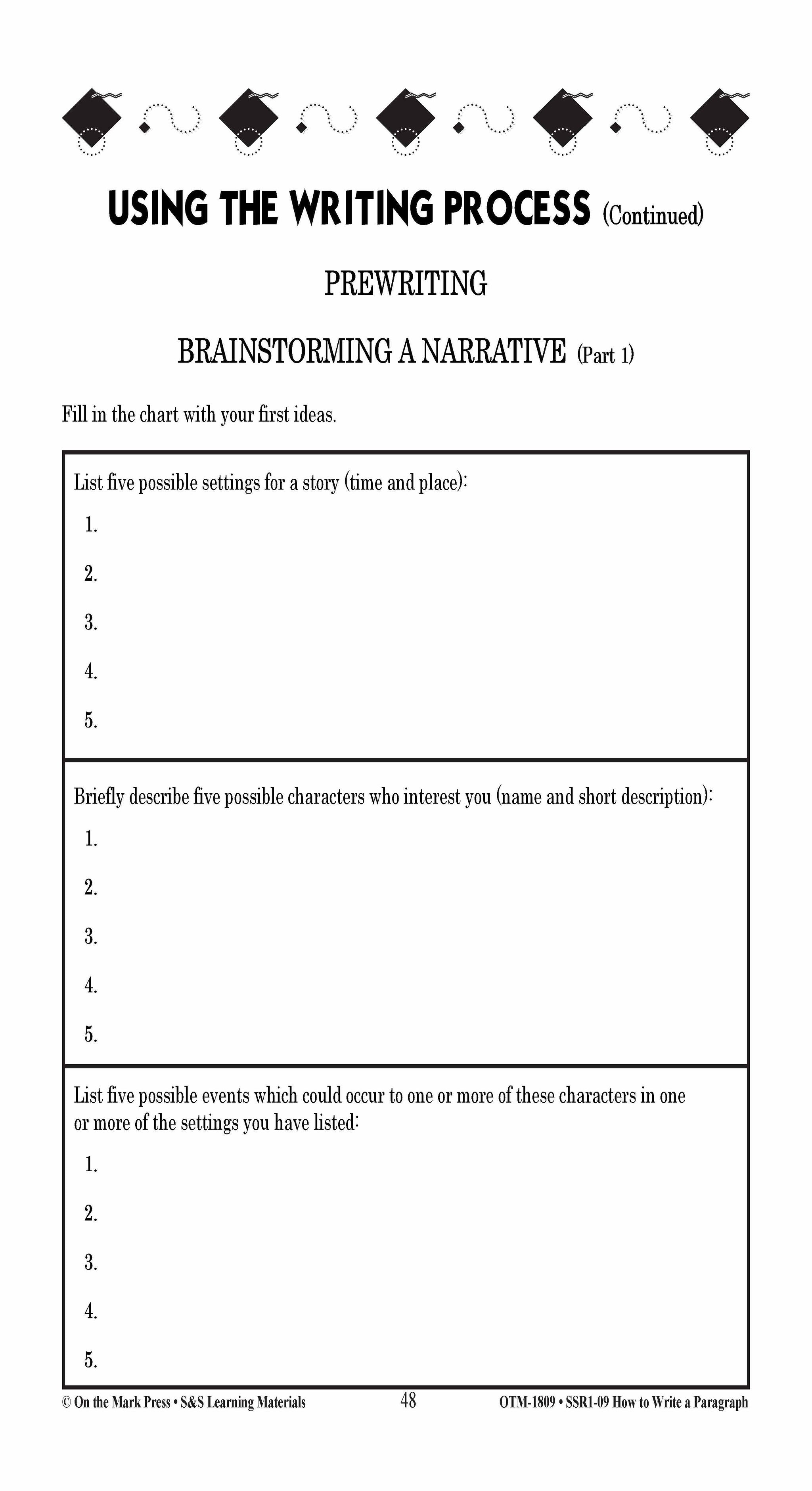 How to Write a Paragraph Grades 5-10