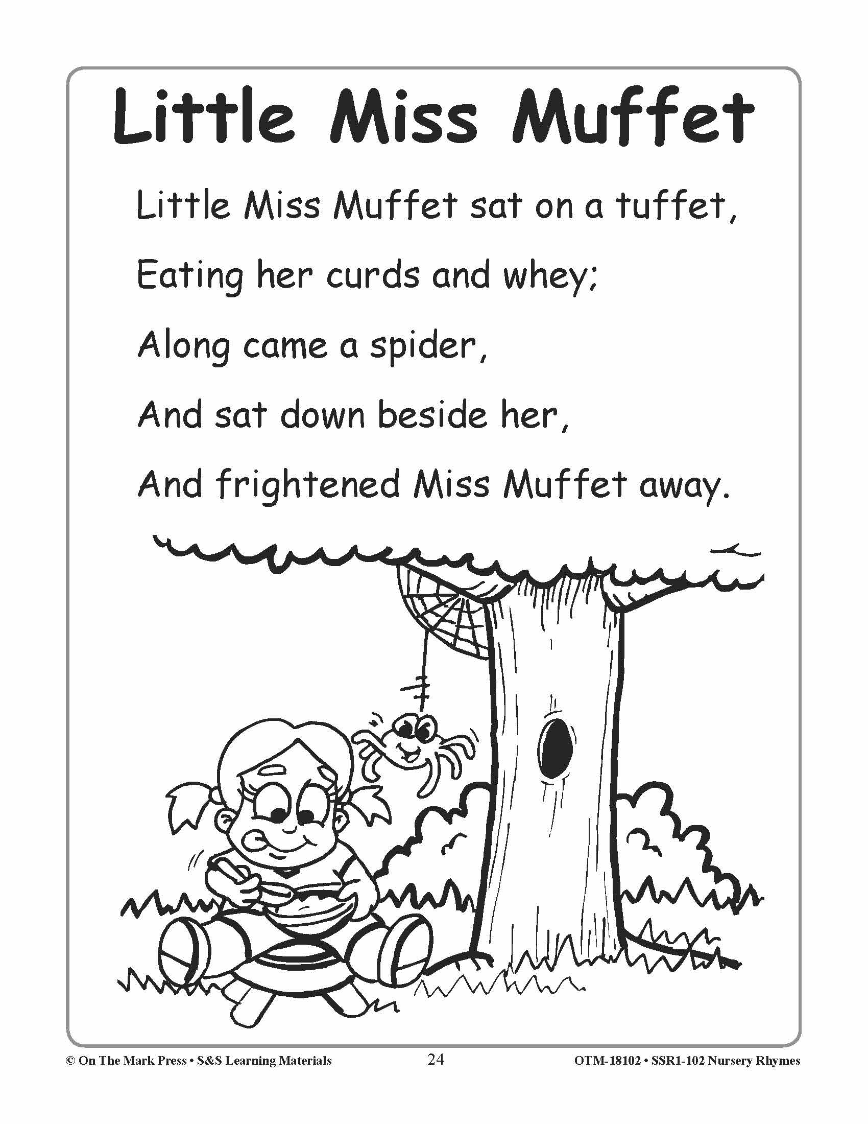 Nursery Rhymes: Developing Reading, Rhyming & Phonetic Skills Grades Kindergarten