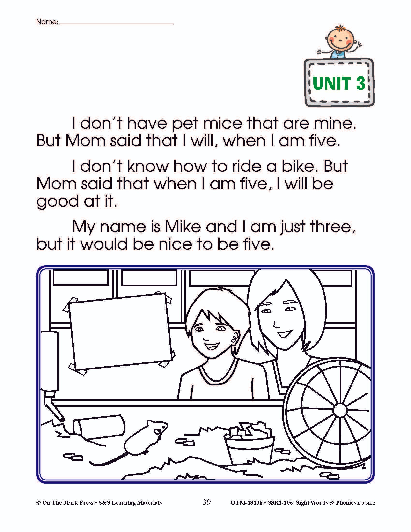 Sight Words & Phonics Book 2 Grades Junior Kindergarten to Grade 1