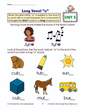 Sight Words & Phonics Book 2 Grades Junior Kindergarten to Grade 1