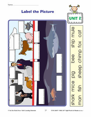 Sight Words & Phonics Book 3 Grades Junior Kindergarten to Grade 1