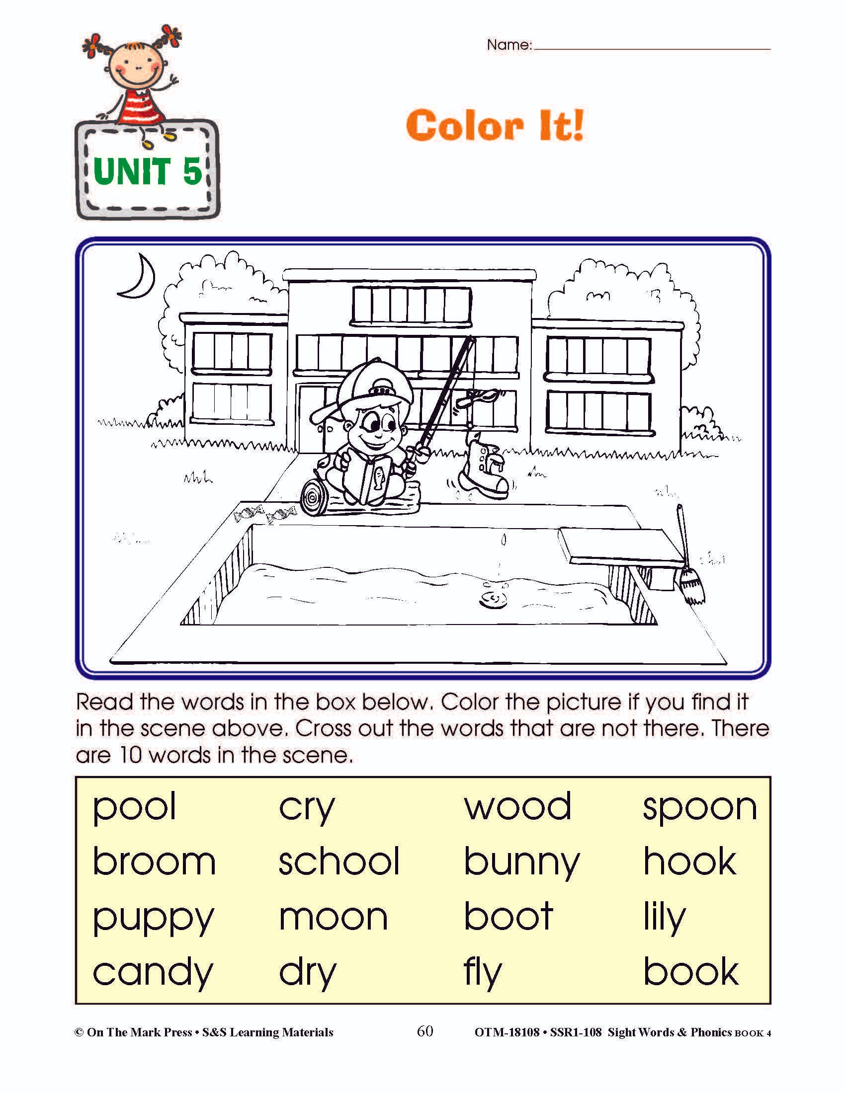 Sight Words & Phonics Book 4 Grades Junior Kindergarten to Grade 1