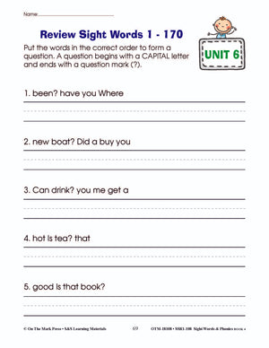 Sight Words & Phonics Book 4 Grades Junior Kindergarten to Grade 1