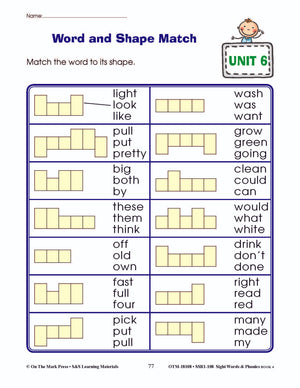 Sight Words & Phonics Book 4 Grades Junior Kindergarten to Grade 1